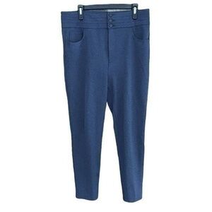 Ann Taylor Ponte knit‎ skinny pants with 3 button closure at waist, size 14